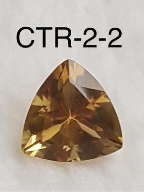 Citrine Trillion Shape Cut Stone